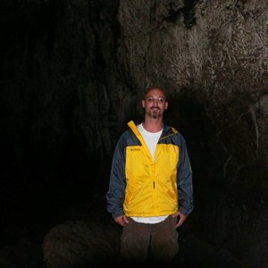 Me in Ape Caves (12,800' Lava Tube)