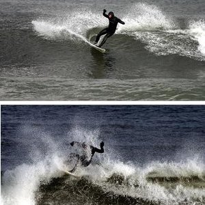 6'2" Timebomb shortboard in action