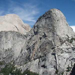 half dome view from JMT
