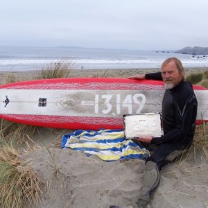 36 years 13,149 days in a row surfing