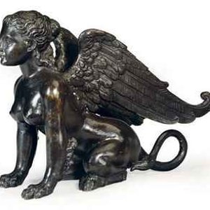 a_patinated_metal_figure_of_a_harpy_late_20th_century_d5409991h