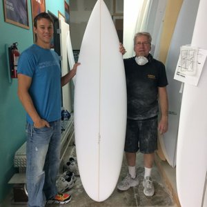 Andrew's board with Roger Hinds