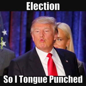 Trump Tongue Punch
