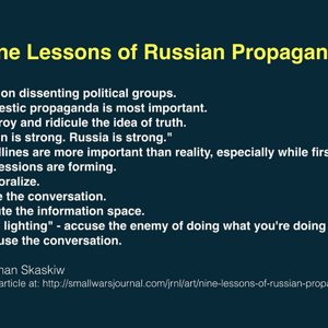 Nine Lessons of Russian Propaganda