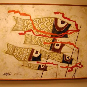 Koi-noburi painting