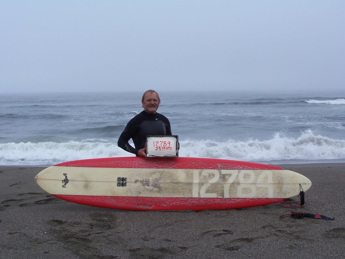 12,784 days in a row surfing 35 years daily