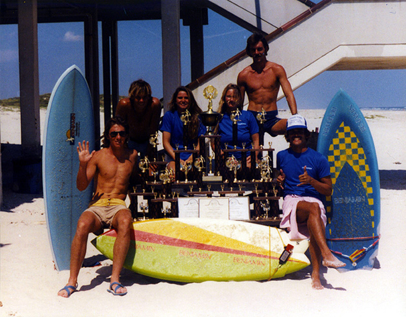 benjamin surf team photo 1982