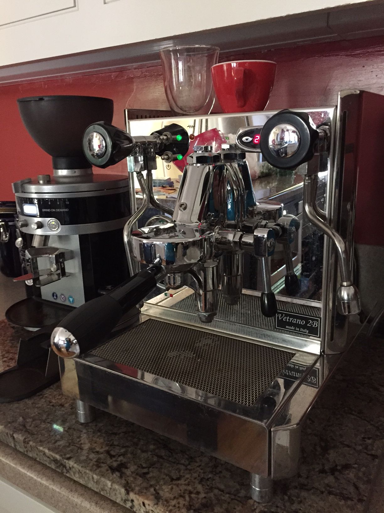 Home brewed espresso