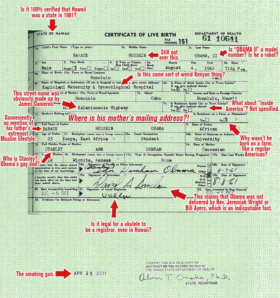 Obama's Birther Certificate
